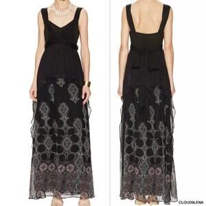 NWT $400 Free People Black Formal Maxi Size 4 Dress